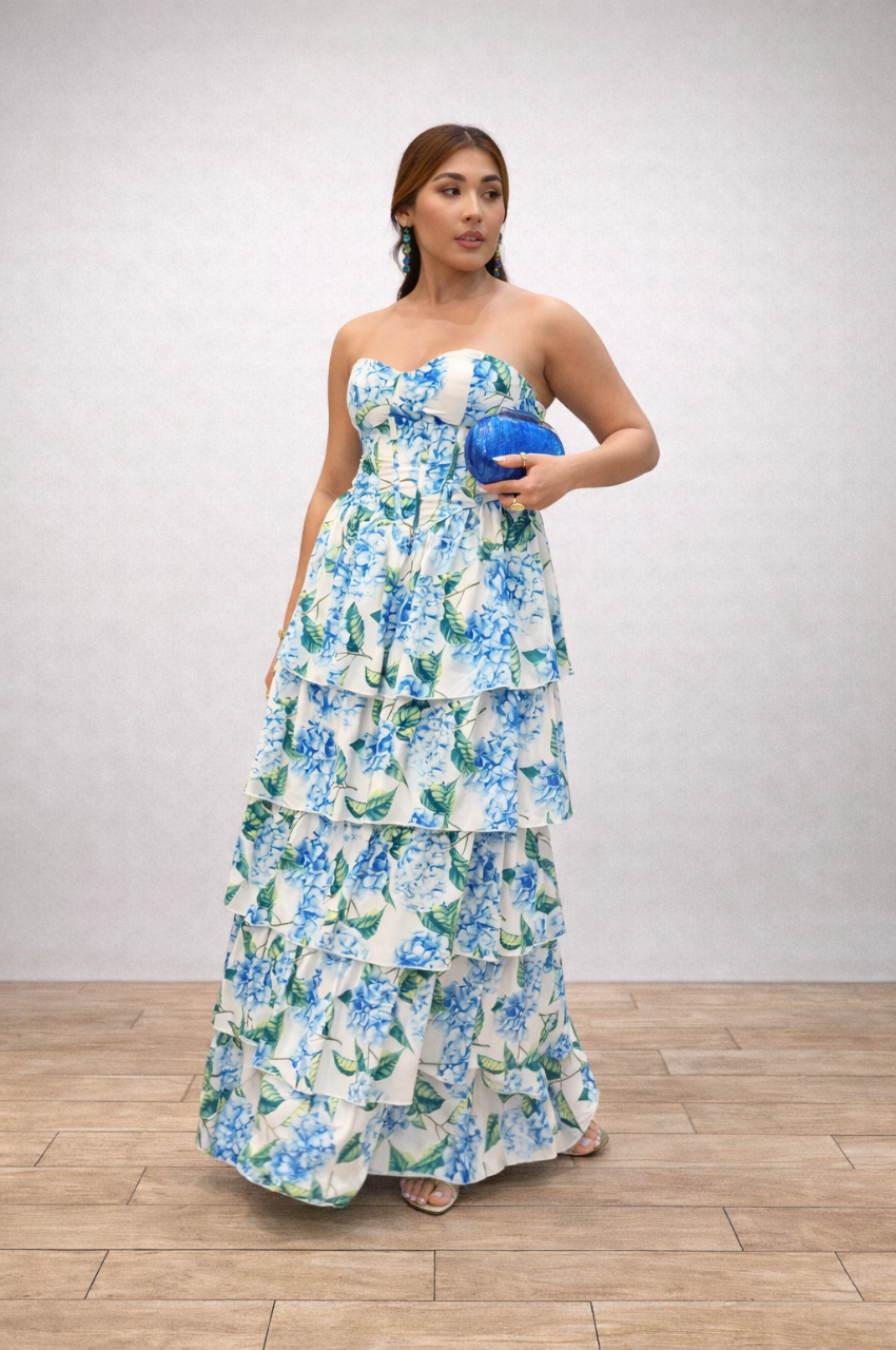 Vestido Floral Camadas