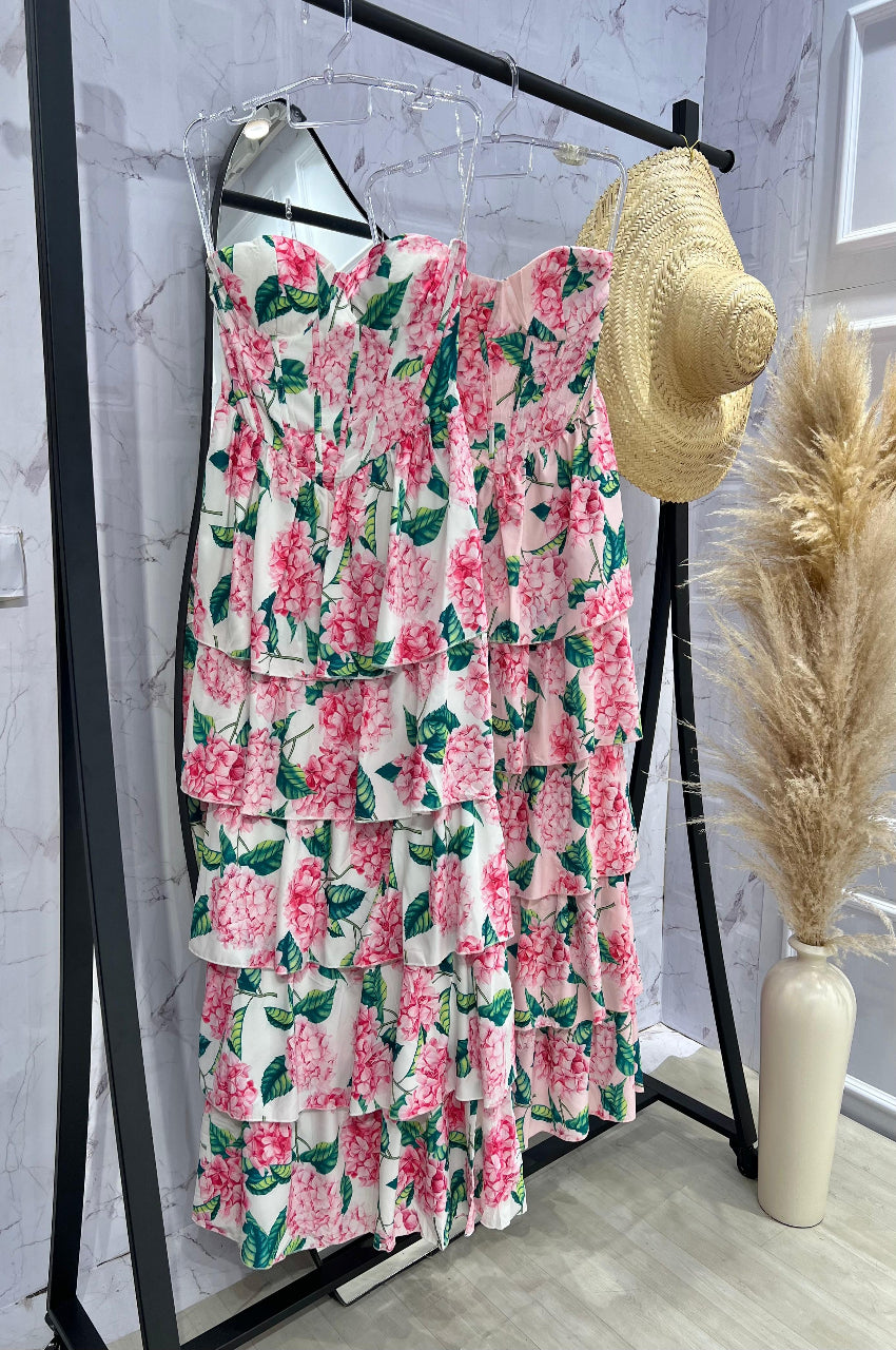 Vestido Floral Camadas