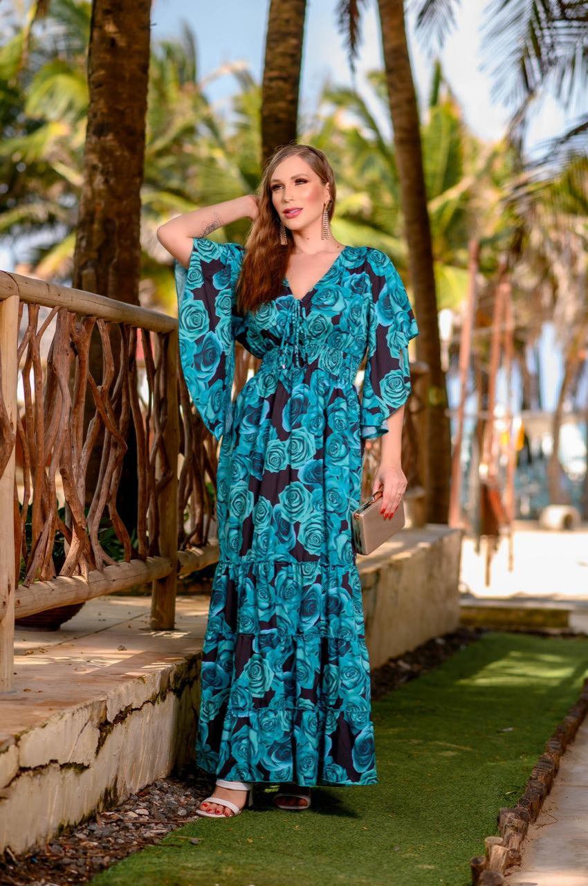 Vestido Oceano de Rosas