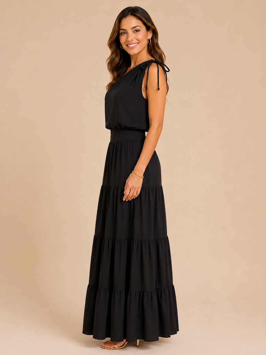 Vestido Ombro Único Elegance