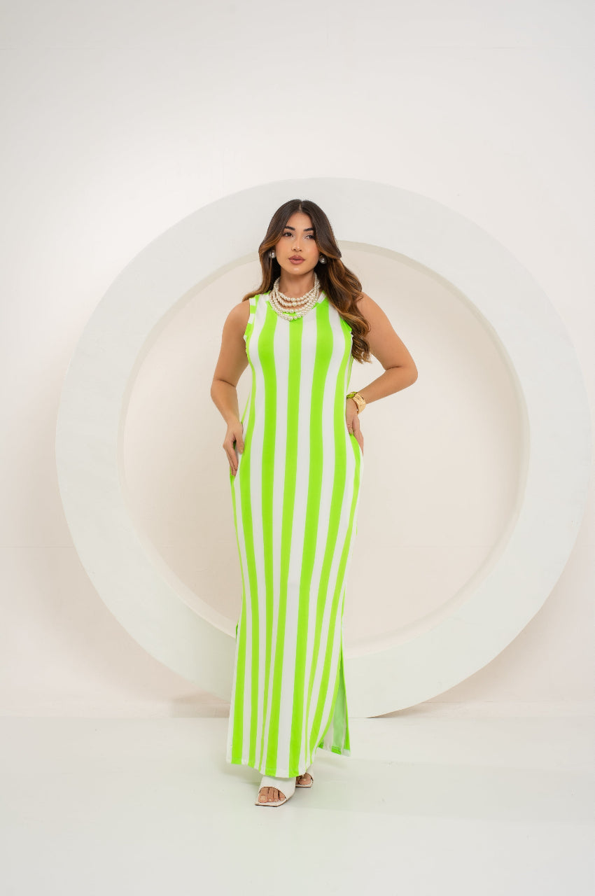 Vestido Longuinho Listrado