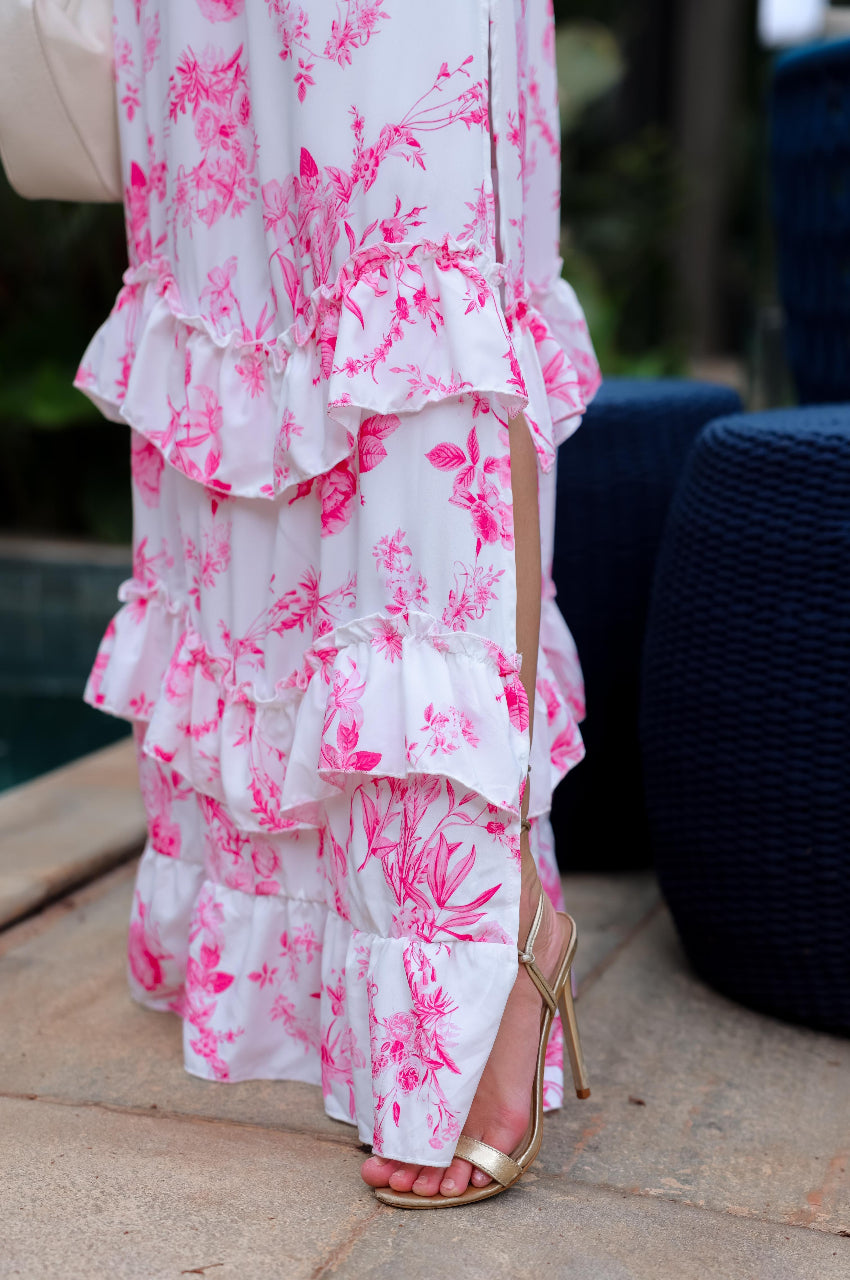 Vestido Floral Alças